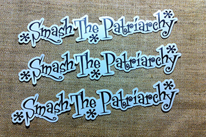 Lucky Devil Smash the Patriarchy sticker